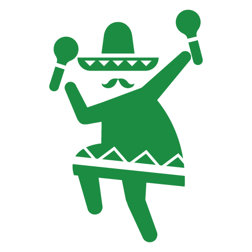 踊る陽気なメキシコ人